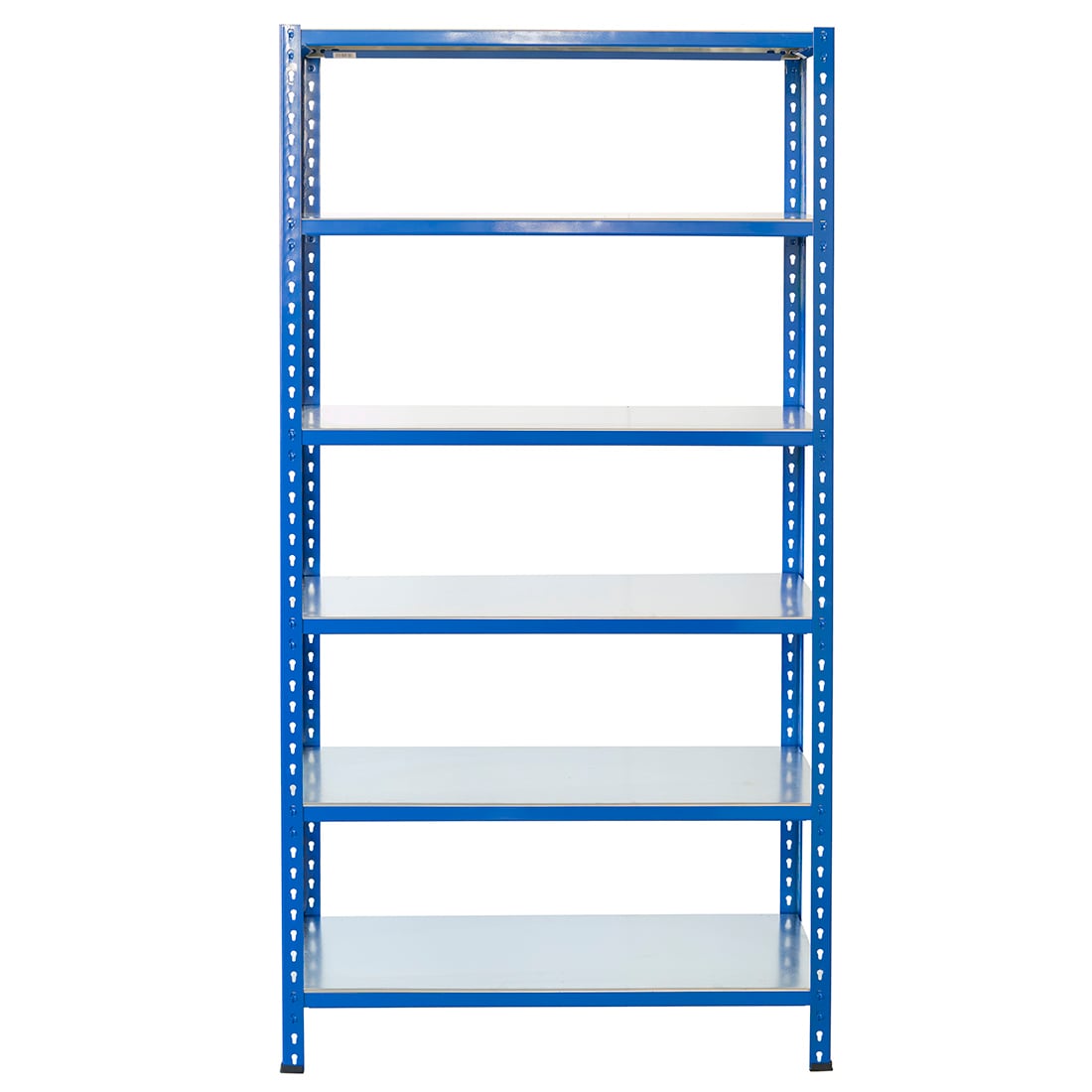 Bezskrutkový kovový regál 200x60x40cm L profil, 6 políc