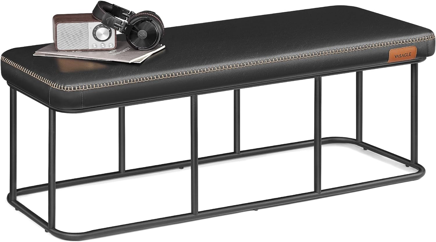 Lavica, ekokoža, 45x120x40cm