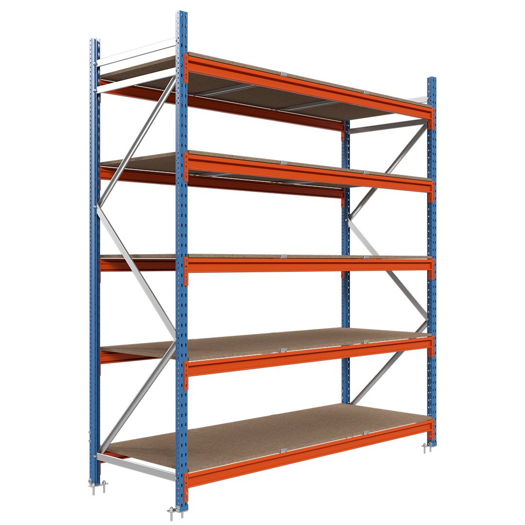 Kovový regál LONGSPAN 200x185x60-5-DTD