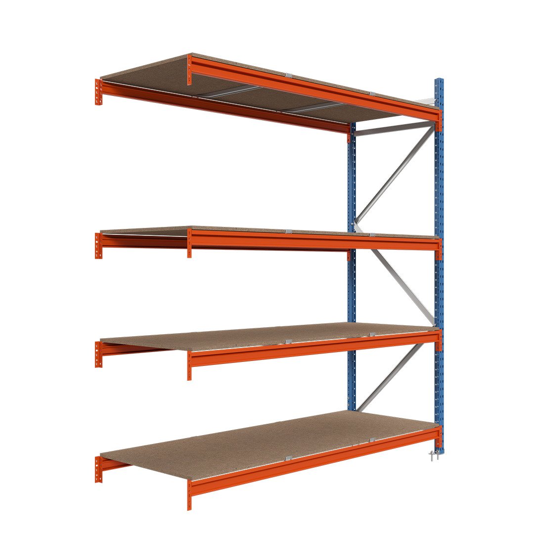 Kovový regál LONGSPAN 250x240x100-4-DTD