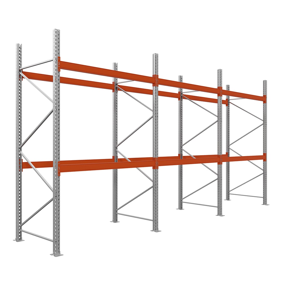 Paletové regály|Drôtená polica|400x270x110-2 police|2 moduly