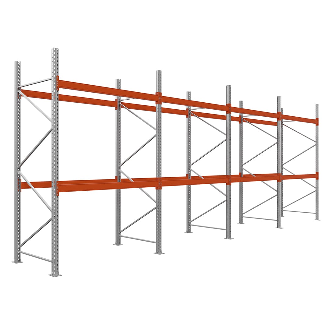 Paletové regály|Drôtená polica|350x185x110-2 police|4 moduly