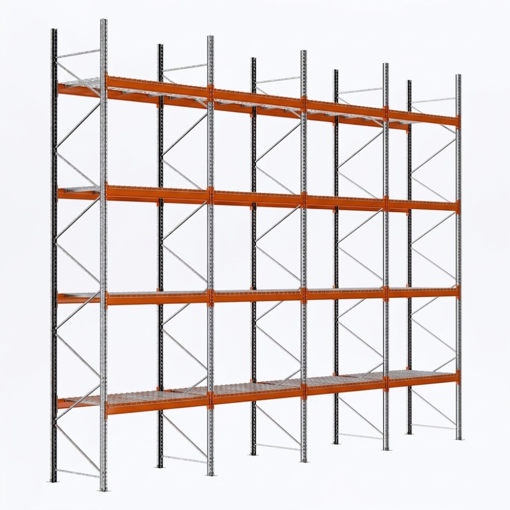 Palettenregale - Grundregal - 600 - 270 - 110 - 4 - 1000 - 4 - Wire mesh
