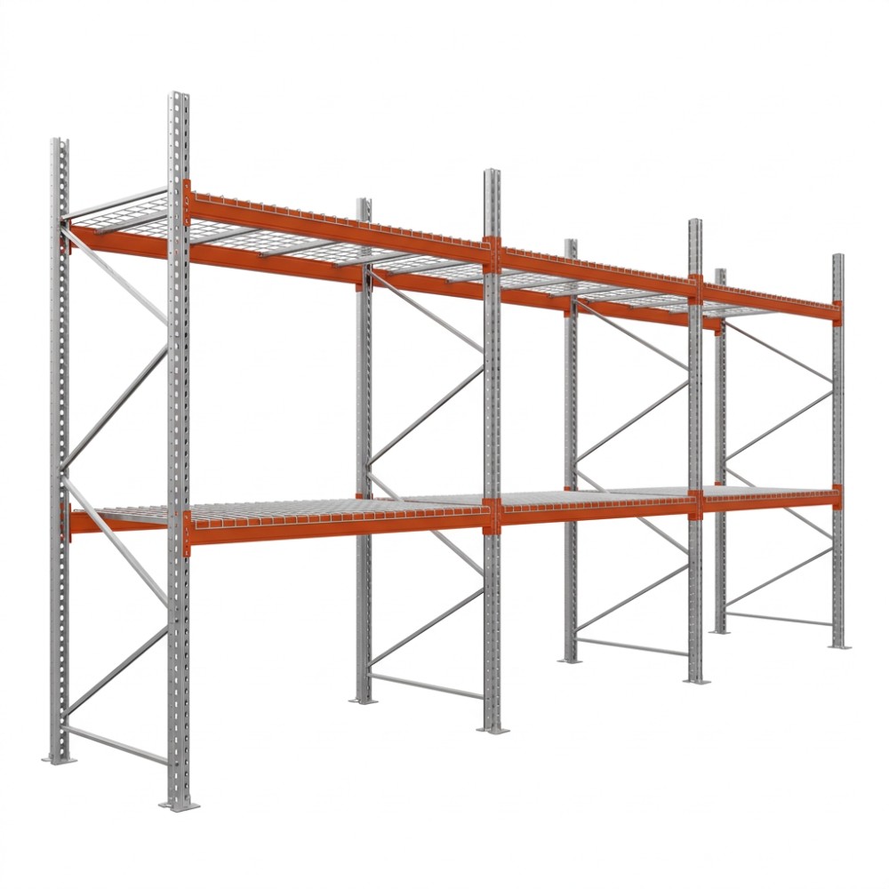 Palettenregale - Grundregal - 400 - 270 - 110 - 2 - 500 - 3 - Wire mesh