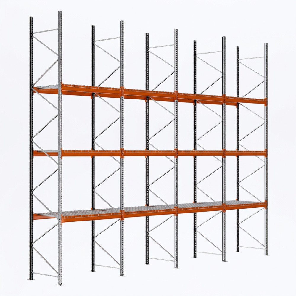 Palettenregale - Grundregal - 400 - 270 - 110 - 3 - 500 - 4 - Wire mesh