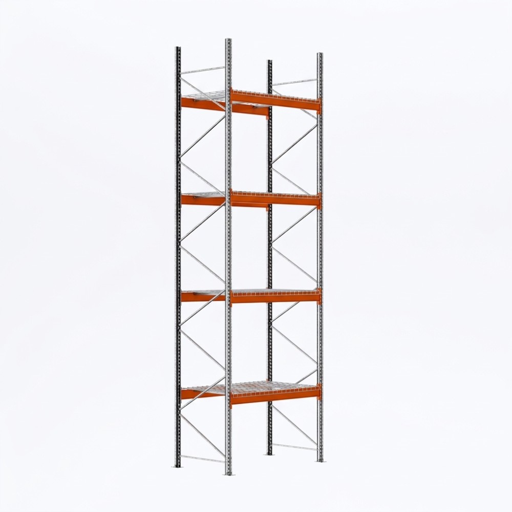 Palettenregale - Grundregal - 600 - 185 - 110 - 4 - 500 - 1 - Wire mesh
