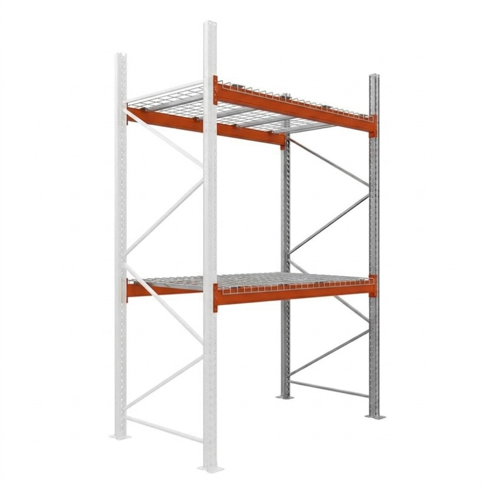 Palettenregale - Anbauregal - 350 - 270 - 110 - 2 - 500 - 1 - Wire mesh