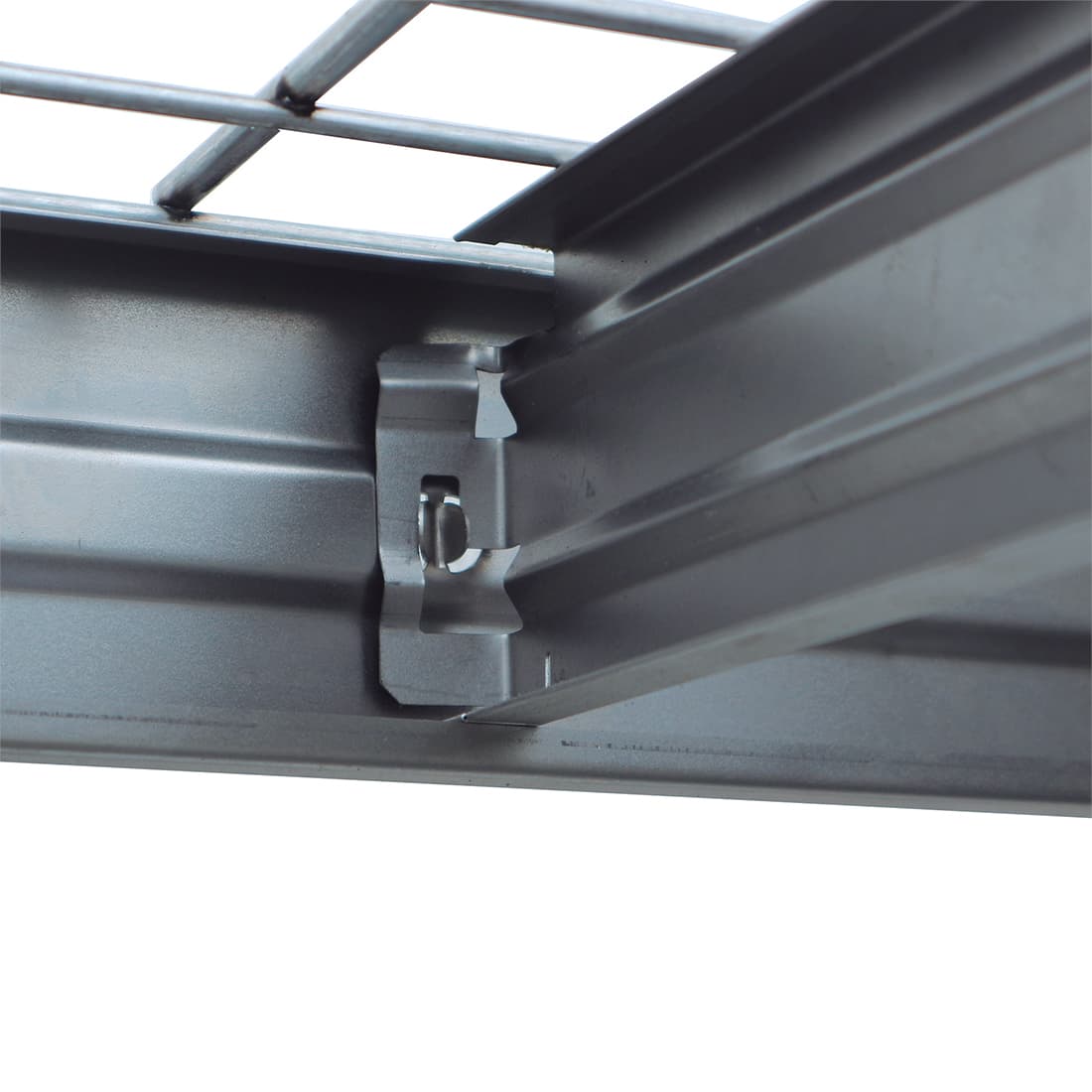 Kovové regály BULLRACK RIVET PRO 200x200x60 oceľová mriežka 4 úrovne pozinkovaná