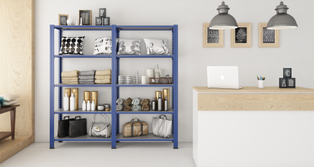 10 výhod kovových regálov v obchode