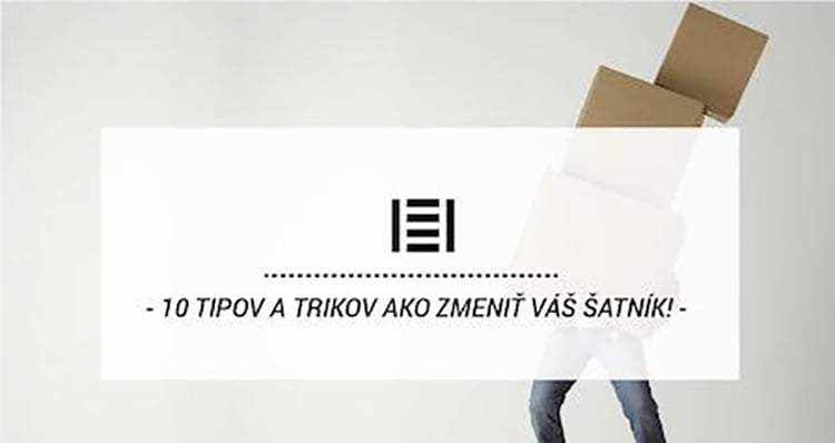 10 tipov a trikov ako zmeniť Váš šatník pomocou regálov