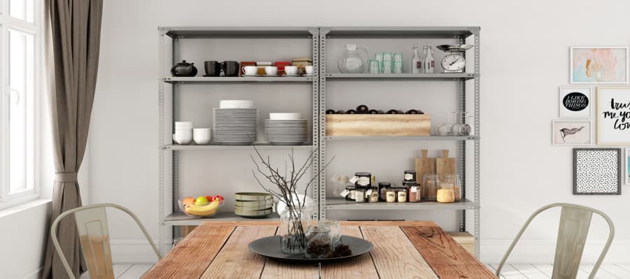 Regály na potraviny do domácnosti a do reštaurácie