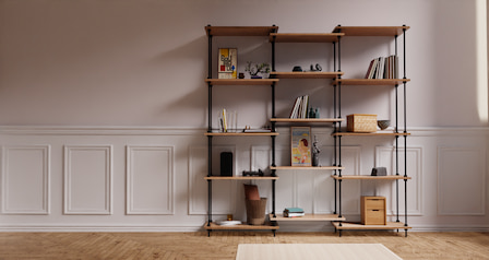 DECO - Štýlové kovové regály s drevenými policami pre Vášu domácnosť sú tu!
