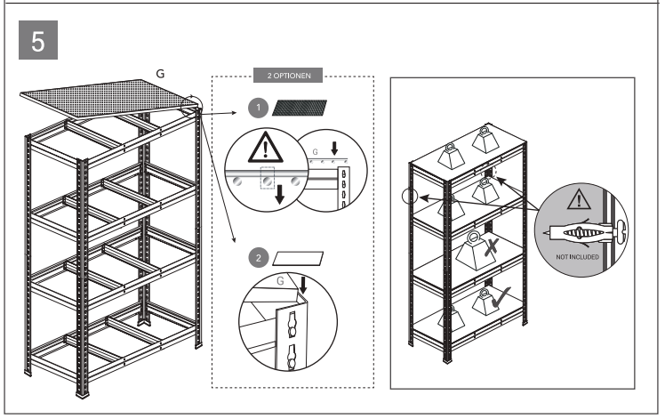 kovový regál RIVET 