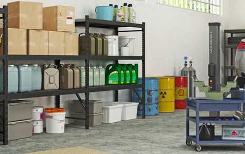 Kovové regály do dielne