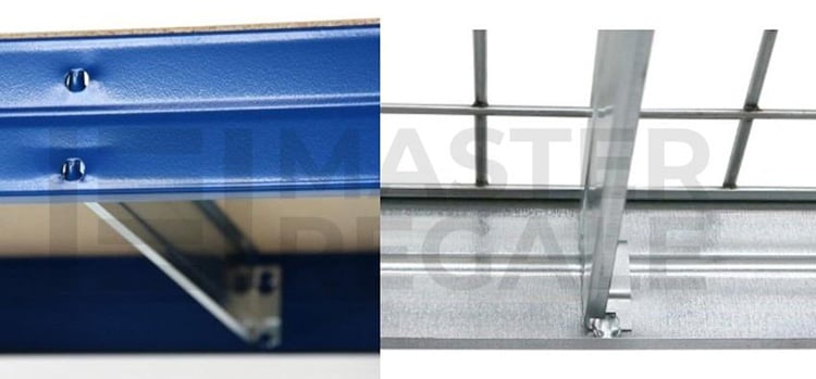 Skrutkové vs. Bezskrutkové Schraubregal vs Steckregal