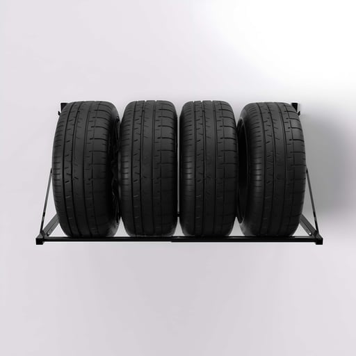 N&aacute;stenn&yacute; reg&aacute;l na pneumatiky - 710x1316x710 cm - čierna farba