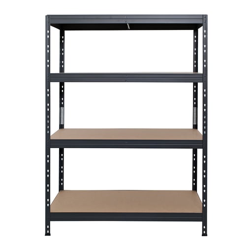 Bezskrutkový kovový regál RIVET s HDF policou