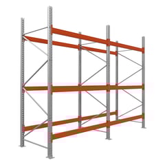 Paletové regály|Drôtená polica|500x185x110-3 police|2 moduly