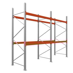 Paletové regály|Drôtená polica|350x270x110-2 police|2 moduly