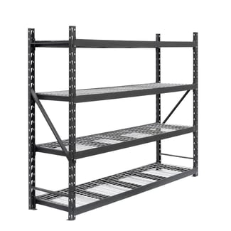 Kovový regál STRONG 183x180x60cm, 4x sieťová polica, 800kg na policu, antracitová farba