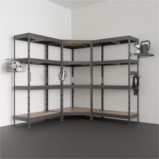 Régal RIVET CORNER PACK 180x180x180x45cm s príslušenstvom - Hover