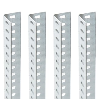 Extra stojiny pre skrutkový kovový regál, zinok