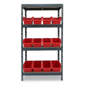 Regál s otvorenými zásobníkmi RIVET Ergobox 4