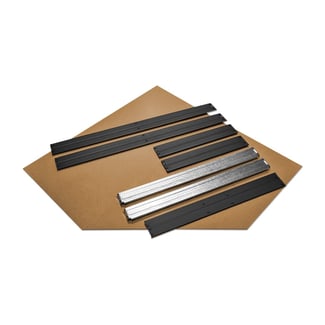 Extra HDF polica pre rohový kovový regál RIVET, 90x45x64,5 cm - Hover