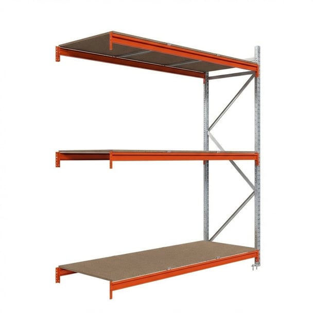 Kovový regál LONGSPAN, prídavný modul 200x150x80cm, 3x DTD polica, 1000kg na policu