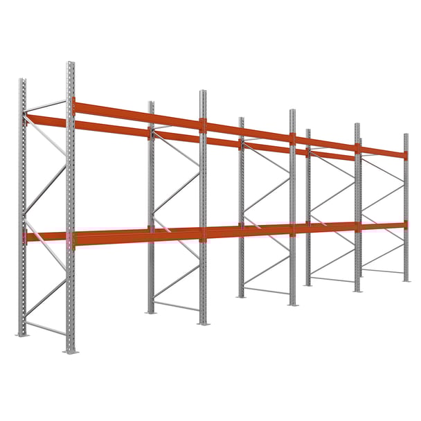 Paletové regály|Drôtená polica|400x270x110-2 police|4 moduly