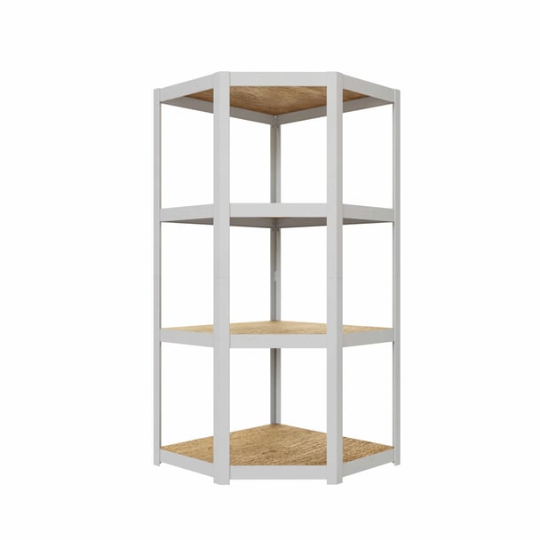 Rohový regál AR Style 150x70x70x40 4x70 kg R9002 D-Carbon