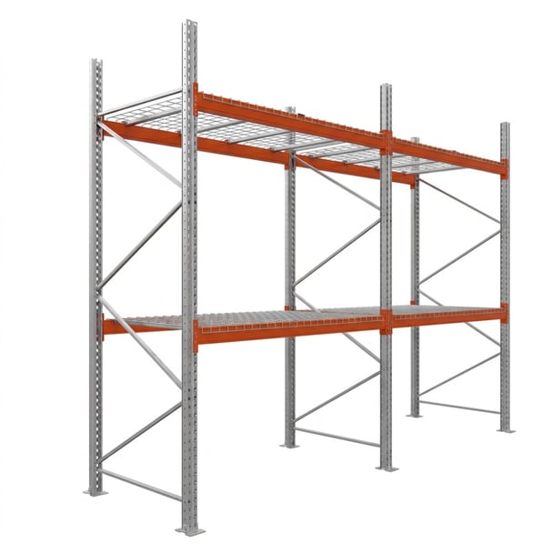 Palettenregale - Grundregal - 400 - 185 - 110 - 2 - 1000 - 2 - Wire mesh