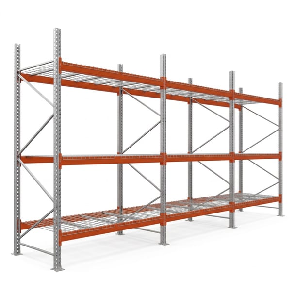 Palettenregale - Grundregal - 350 - 270 - 110 - 3 - 500 - 3 - Wire mesh