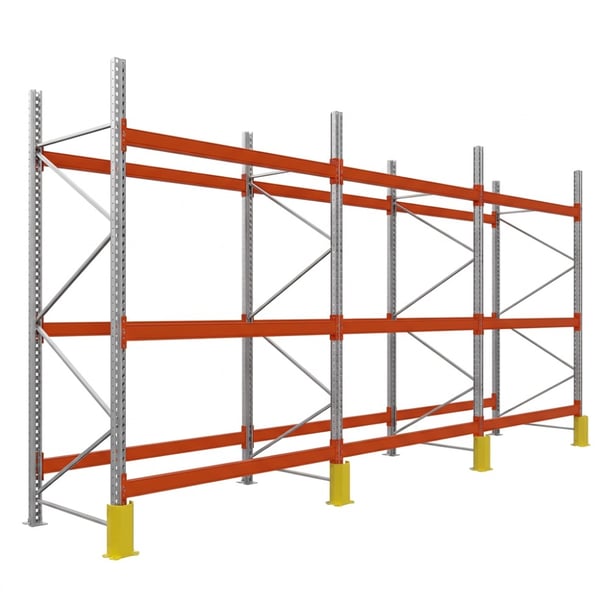 Palettenregale - Grundregal - 600 - 270 - 110 - 3 - 500 - 3 - protector
