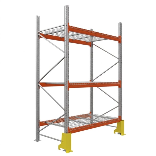 Palettenregale - Grundregal - 300 - 185 - 110 - 2 - 1000 - 1 - wire mesh - protector