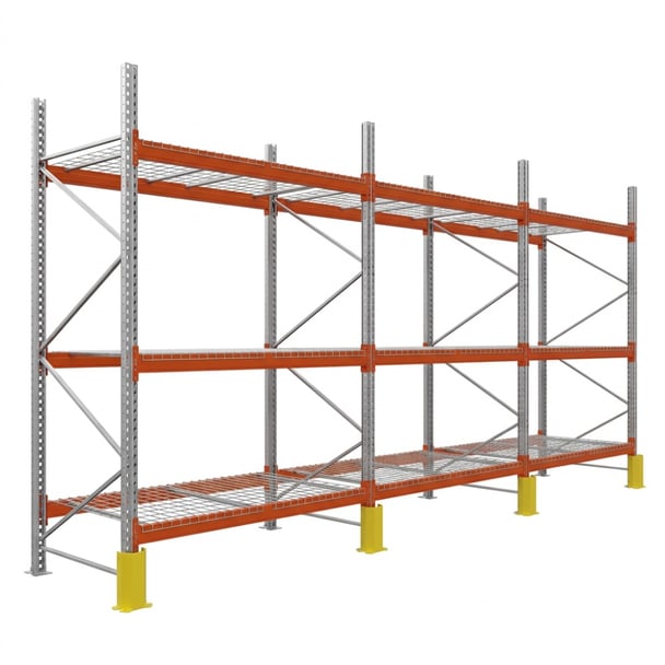 Palettenregale - Grundregal - 500 - 270 - 110 - 3 - 1000 - 3 - wire mesh - protector