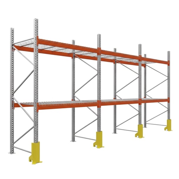 Palettenregale - Grundregal - 300 - 270 - 110 - 2 - 500 - 3 - wire mesh - protector