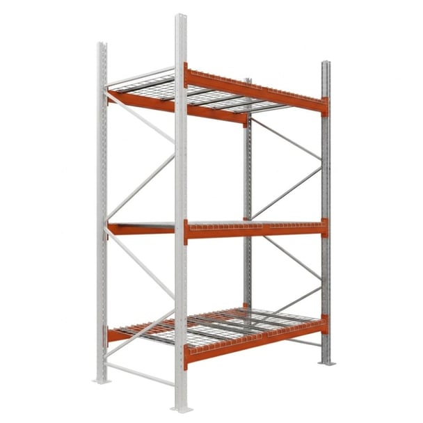 Palettenregale - Anbauregal - 350 - 185 - 110 - 3 - 500 - 1 - Wire mesh
