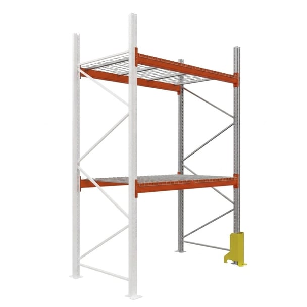 Palettenregale - Anbauregal - 300 - 270 - 110 - 2 - 500 - 1 - wire mesh - protector