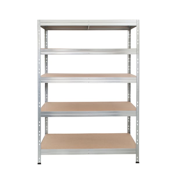 Kovové regály RIVET PRO 180x120x60 DTD drevotrieska 5 úrovní pozinkovaná