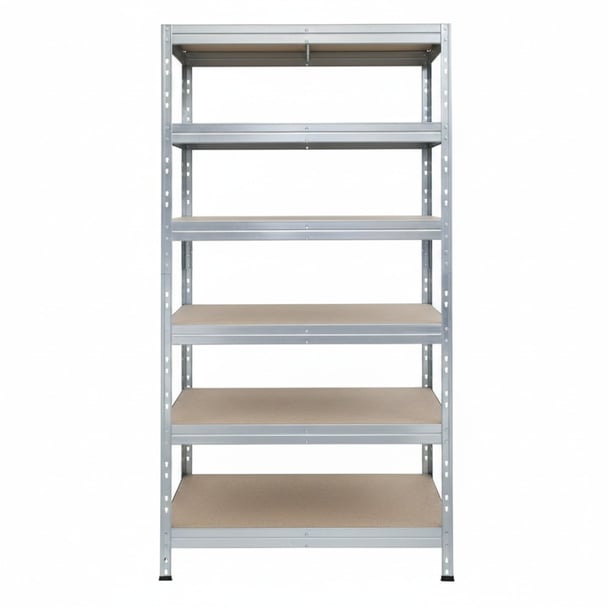 Kovové regály RIVET PRO 252x90x60 DTD drevotrieska 6 úrovní pozinkovaná