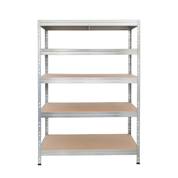 Kovové regály RIVET PRO 252x120x60 DTD drevotrieska 5 úrovní pozinkovaná