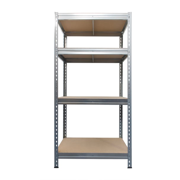 Kovové regály BULLRACK RIVET PRO 200x150x45 DTD drevotrieska 5 úrovní pozinkovaná