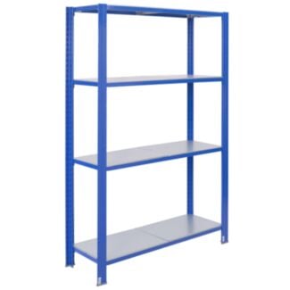 Bezskrutkové kovové regály 250x120cm T profil - Hover