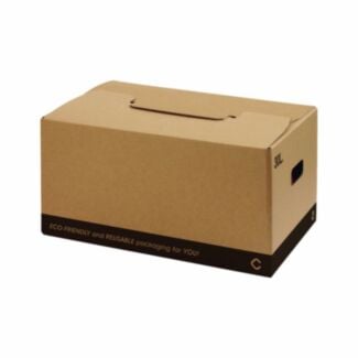 10x Kartónové krabice a kôš 2v1 - 46x34x23cm - Hover