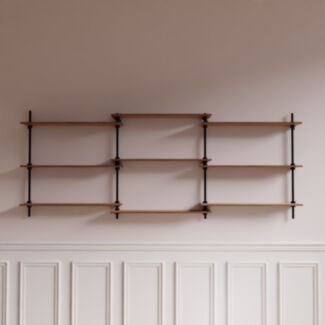  Regál na stenu DECO s 9 policami 92,5x235x17,5 cm