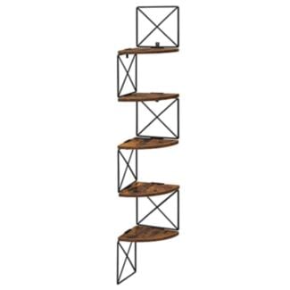 Rohová polica, industriálna, 127,5x20x20cm
