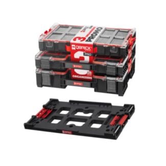 Sada zásuvkových Qbrick System PRO organizérov 300 + 200 + 100 MFI s nástenným konektorom
