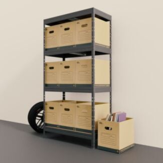 Régal RIVET PACK 180x90x45cm s 10 kartónovými krabicami - Hover