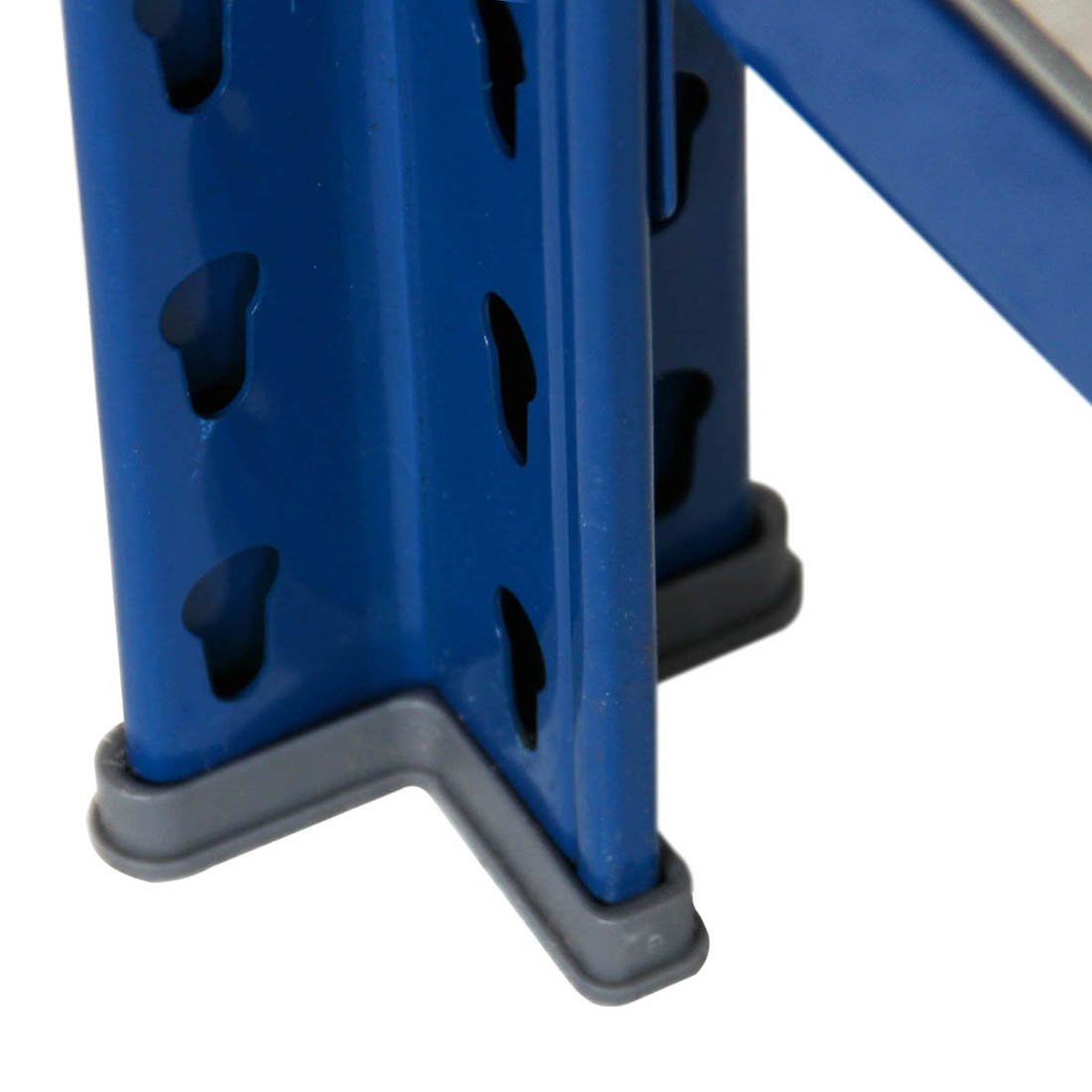 Bezskrutkový kovový regál prídavný modul 250x120x30cm T profil, 4 police